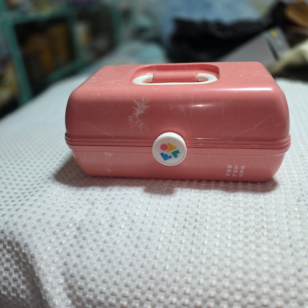 CABOODLE PINK PEACH MAKEUP CARRYALL